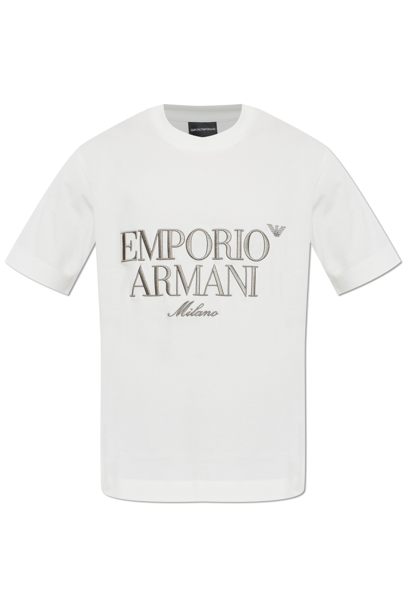 Emporio Armani T-shirt with embroidered logo | Men's | Vitkac